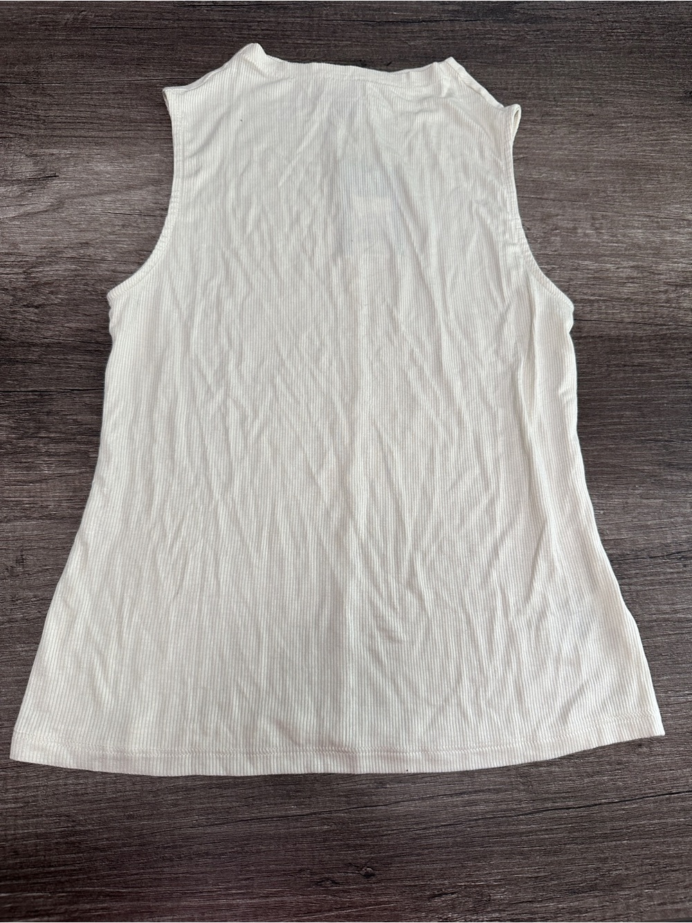 Universal Thread Women's cream Ribbed Tank Top